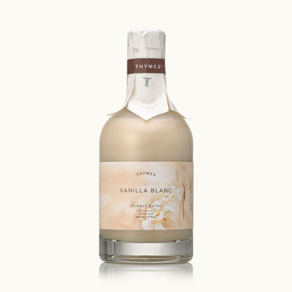 Thymes Vanilla Blanc Bubble Bath perfect for gifting image number 0